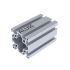 Alux Aluminium Slot Profile 6060 60x60mm 8mm T-Slot Silver Anodized