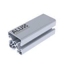Alux Aluminium Slot Profile 4040 3T 40x40mm 8mm 3x T-Slot Extrusion Silver Anodized