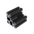 Alux Black Anodized Aluminium L-Slot Profile L8080 40x80x80mm 8mm T-Slot Extrusion