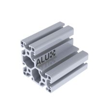 Alux Silver Anodized Aluminium T-Slot L-Profile L8080 40x80x80mm 8mm T-Slot Extrusion