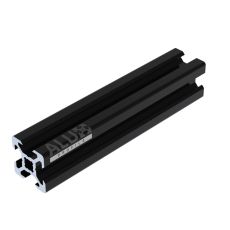 Alux Black Anodized Aluminium V-slot Profile 2020 20x20mm 6mm V-Slot Extrusion