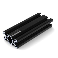 Alux Black Anodized Aluminium V-slot Profile 2040 20x40mm 6mm V-Slot Extrusion