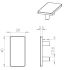 2040 Cover Cap for 20x40 Aluminium Construction Profile Technical Drawing with Dimensions
