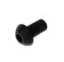 Rendered hexagon socket button head screw M8x18 ISO 7380 black zinc flake coated steel
