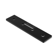 Connection plate Alux Profile 45x180 black Aluminium slot profile