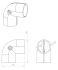 angle connector 28mm easy assembly