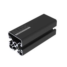 Black Alux Aluminium Slot Profile 4040 3T 40x40mm 8mm 3x T-Slot Extrusion Black Anodized